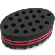 Hair Sponge Brush for Twists and Dreads, Curl Brush Twist Sponge for Afro Curls, Black, 1 Pack