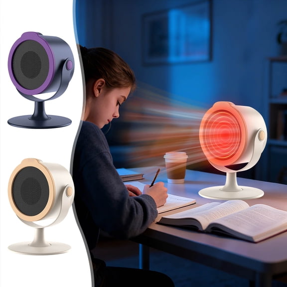 Desktop Heater under $5! Cagogo 2025 Portable Desktop Heater, Fast Heating Electric Warmer, Energy Efficient Space Heater, Home Office Dorm Heater, Personal Desktop Warmers, Small Room Heater, Winter