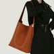 thumbnail image 5 of Bolsos tipo cubo de gran capacidad para mujer, bolsos y carteras de diseñador de lujo, novedad de 2024, en PU con cierre y bolsillo para tarjetas, para el hombro debajo del brazo, 5 of 5