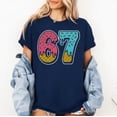 thumbnail image 2 of Funny 67 Ice Cream Drip Meme Six Seven Gen Alpha Slang T-Shirt, Multicolors, Size S-5XL, 2 of 5