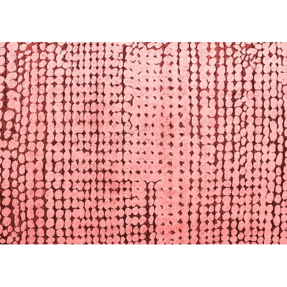 Ahgly Company Indoor Rectangle Solid Red Modern Area Rugs, 6' x 9'