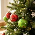 thumbnail image 7 of 16-Piece Christmas Ball Ornaments Set, Christmas Tree Ornaments, Electroplated Plastic Baubles with Hanging Loops for Tree Wreath Home Holiday Decor(Red+Green), 7 of 7