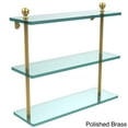 thumbnail image 3 of Mambo Collection Triple Tiered Glass Shelf - Antique Pewter / 16 Inch, 3 of 5