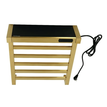 Kingston Brass DTC182037 Markus Wall Mount Plug-In Towel Warmer, Brushed Brass