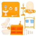 thumbnail image 1 of 1 Ensemble Mini Meuble Modèle Mini Maison Baignoire Toilette Mini Accessoire de Salle de Bain, 1 of 7