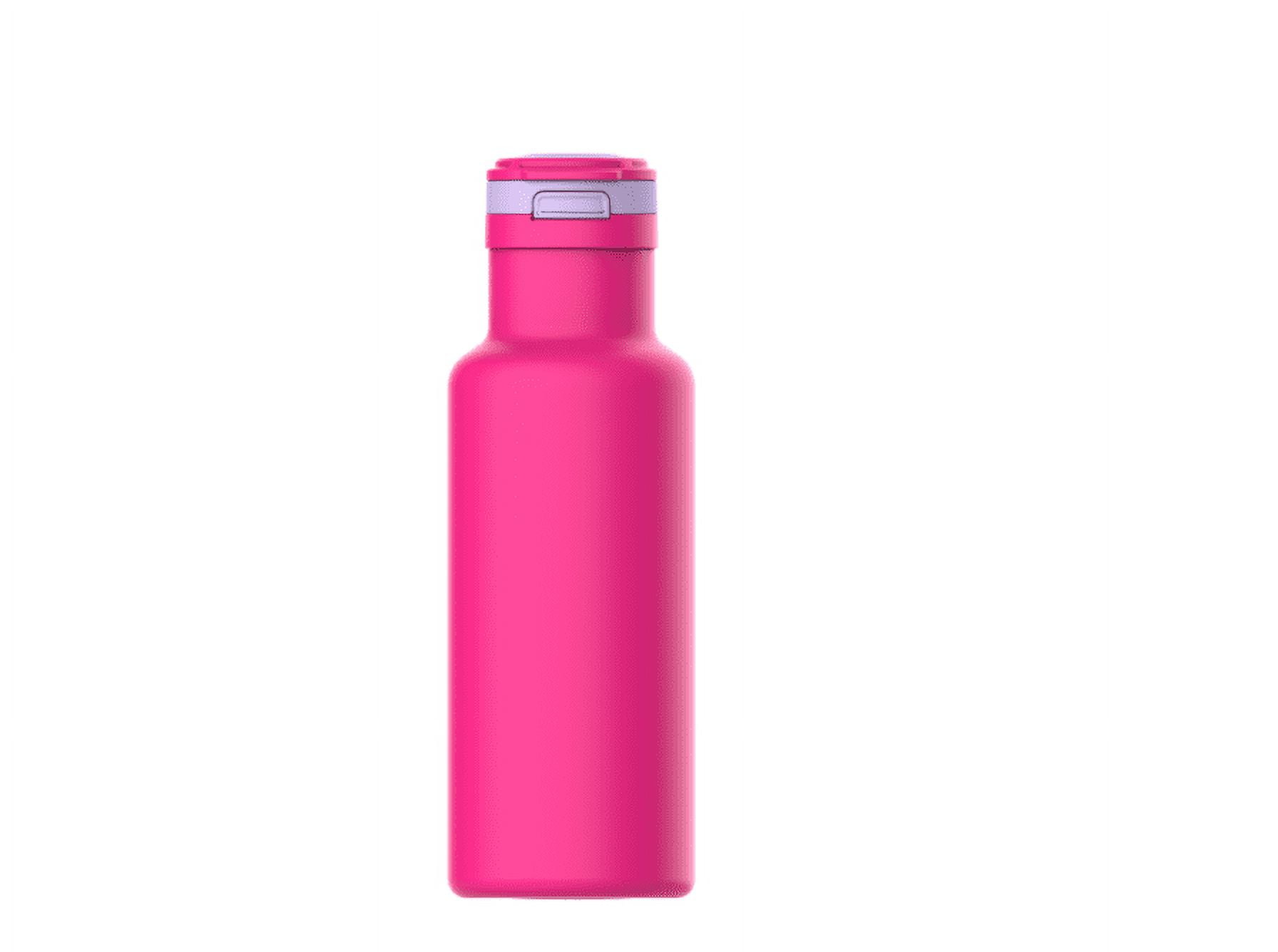 (4 pack) Your Zone 14oz Pink Stainless Steel Water Bottle