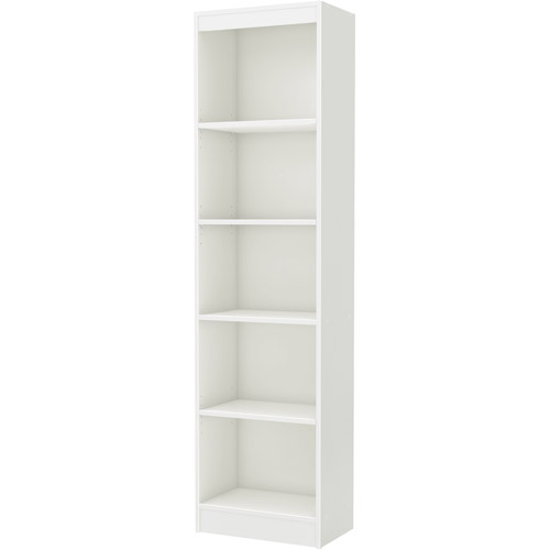 South Shore Smart Basics 5-Shelf Narrow Bookcase, Multiple Finishes