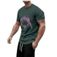 thumbnail image 2 of Men's Summer Home Short Sleeved Round Neck Short Sleeved T Shirt Hop Graf Fiti Rugby/football T Shirts for Men Short Sleeve Lightweight T Shirts Large T Shirts Neck Top for Men T Shirts with Pockets, 2 of 5