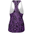 thumbnail image 2 of Zebra Print Purple All Over Womens Tank Top - 2X-Large, 2 of 2