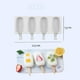 thumbnail image 2 of Moldes para helados Molde de silicona, 2 piezas 8 celdas Moldes para helados de grado alimenticio Moldes para paletas Moldes de silicona con 20 palitos de madera para niños y adultos JFHHH pequeña, 2 of 5