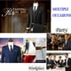 thumbnail image 4 of 2 Piezas Conjunto De Los Hombres Traje blazer Abrigo formal Pantalones De Negocios De La Boda Coreana Oficina Estudiante Chamarra Esmoquin sjc12pangjing, 4 of 4