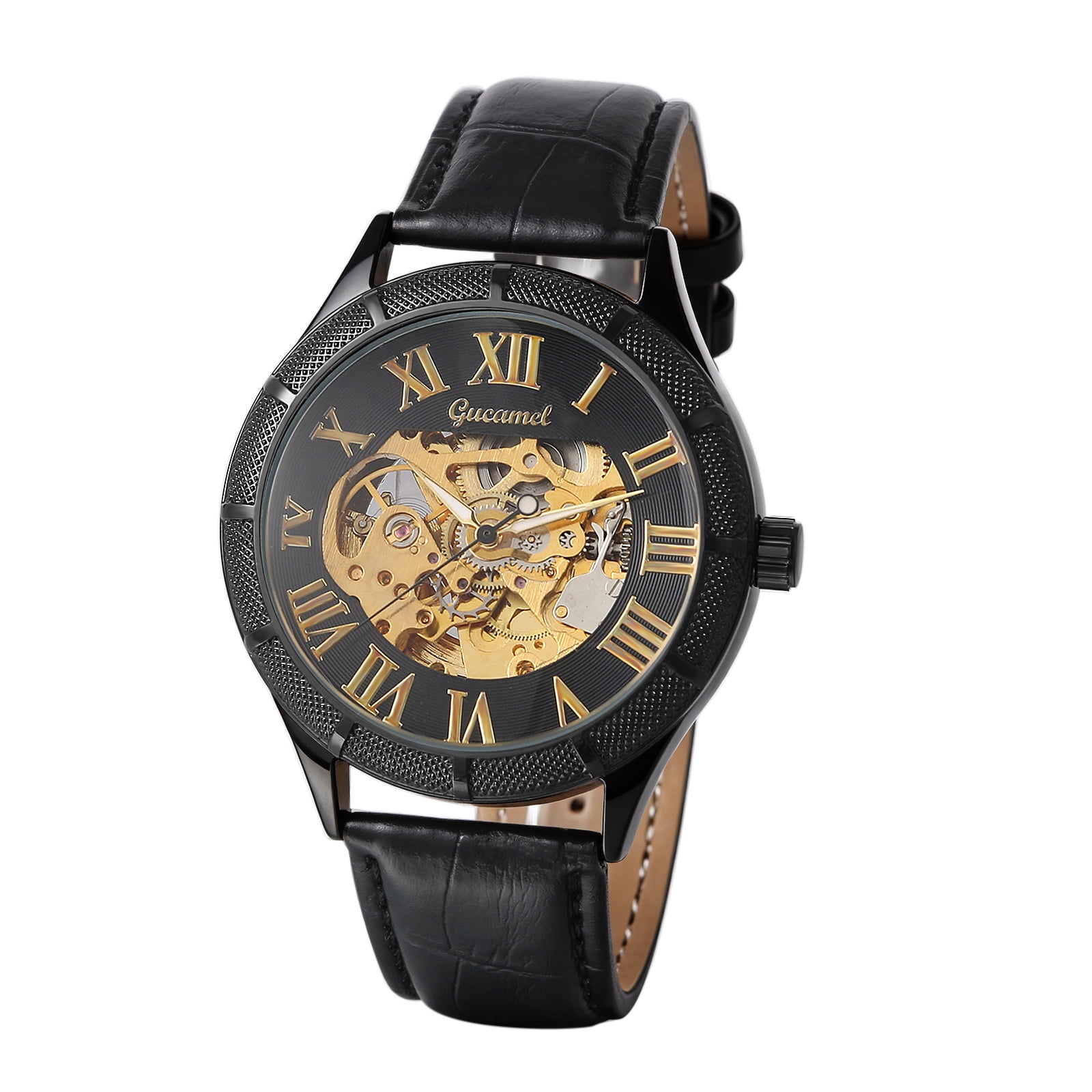 Yonger & Bresson Men's YBH 8302H-01 Automatic Black Leather Date