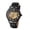 black, variant on Men's Automatic Business Watch: Round Watch with Leather Strap Roman Numerals and Luminous Hands - Classic for Business and Casual Style