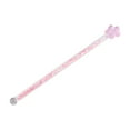 thumbnail image 1 of EeaseCA Round Stir Stick Shiny Glass Stick Sakura Shaped Design Stirrer for Home, 1 of 8