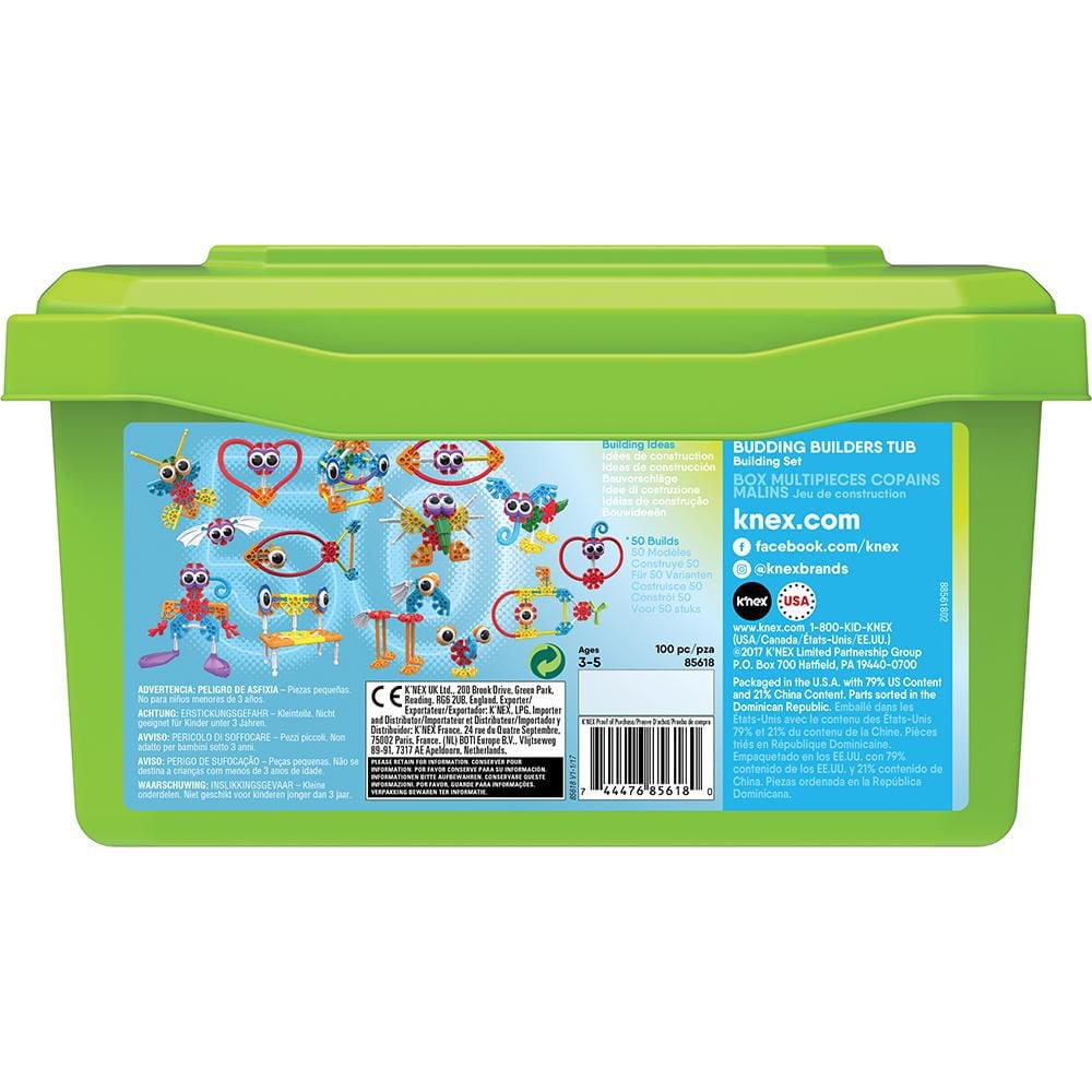 K'NEX KID - 100PC BUDDING BUILDERS TUB
