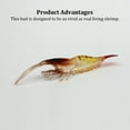 thumbnail image 3 of keepw 10Pcs Lures Bait Fishing Soft Shrimp Artificial FakePrawn Simulation Tempting Vivid Sea Outdoor Durable Accessories, 3 of 6