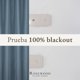 thumbnail image 2 of Cortinas Blackout para Recamara y Sala - Cortina 100% Blackout Look Lino - Aislamiento Térmico y Reducción Ruido - 2 Paneles - Cortinas Largas 240 x 132cm Denim, 2 of 15