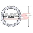 thumbnail image 2 of HPS 4-1/4" ID x 12" Long 4-ply Reinforced High Temp Silicone Tube Couper Hose Blue, 2 of 3