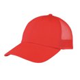 thumbnail image 1 of TopHeadwear Washed Cotton Twill Mesh Adjustable Cap - Red, 1 of 1