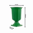 thumbnail image 4 of Grupo Mirandinha Dark Green Plastic Flower Vase – Elegant, Reusable Centerpiece, 4 of 4