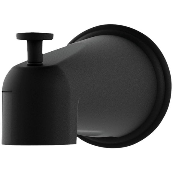 Symmons 552Tsd Elm 5-1/4" Integrated Diverter Tub Spout - Black