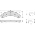 thumbnail image 5 of UltraHC 700 Brake Pad Set, Front HC7.0909.0.C, Chevrolet Express 2500 2020-2018, 5 of 5