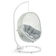 thumbnail image 2 of Modway Hide Outdoor Patio Swing Chair With Stand in White Gray, 2 of 8