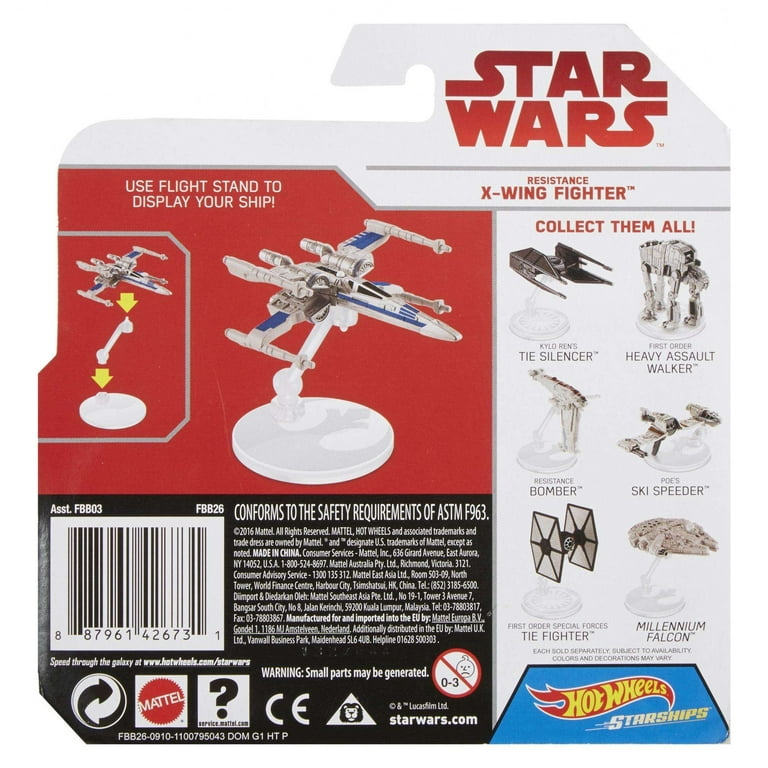 Hot Wheels Star Wars: The Last Jedi Resistance X-Wing Fighter