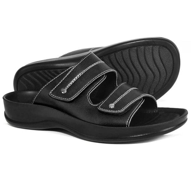 Aerothotic Aerothotic Quin Velcro Strap Women Slide Sandals