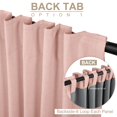 thumbnail image 3 of Cortinas 100% Blackout Shield de lino, 2 paneles, 50 x 240 cm, color rosa rubor, 3 of 7