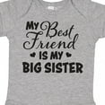 thumbnail image 4 of Inktastic My Best Friend is My Big Sister with Hearts Boys or Girls Baby Bodysuit, 4 of 5