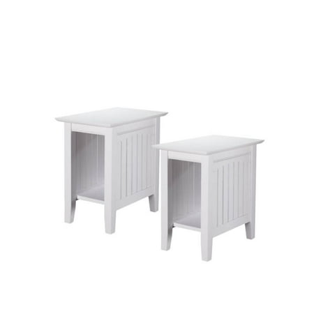 Set Of 2 Side Table In White Canada Set Of 2 Side Table In White
