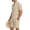 Khaki_001, variant on Domuza Men's Linen 2 Pieces Set Casual Henley Short Sleeve Button Up T-Shirts and Shorts with Pockets 2026 Summer Trendy Holiday Vacation Set Army Green M