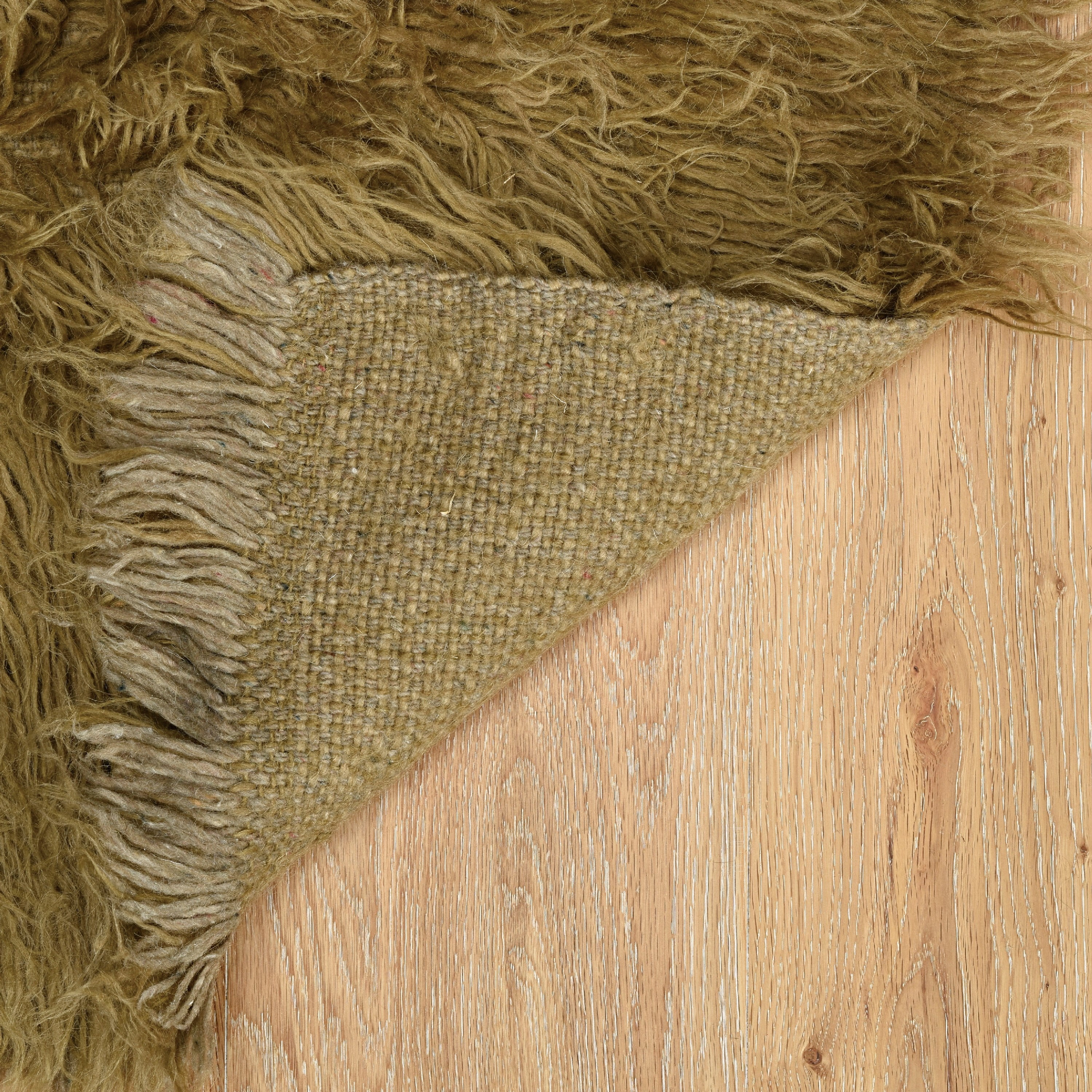 Linon Home Décor New Flokati Area Rug Collection, Mushroom, 5 x 8