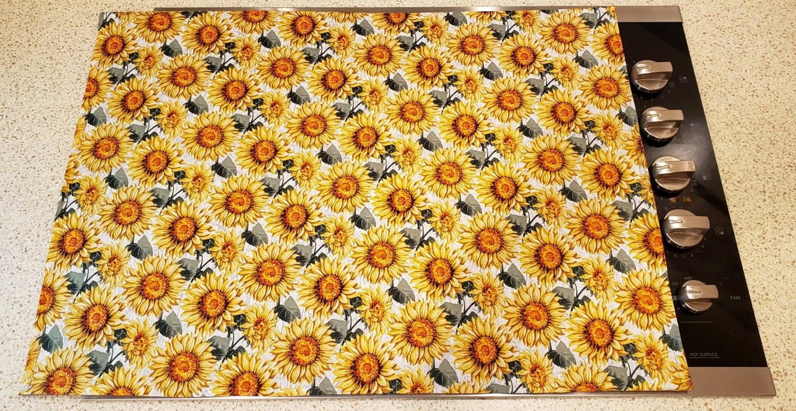 Harvest Sunflowers Cover & Protector for Glass/Ceramic Stove Top Cook