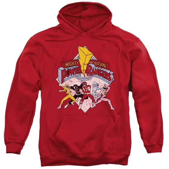Power Rangers - Retro Rangers - Pull-Over Hoodie - X-Large