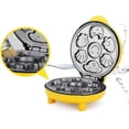 thumbnail image 2 of Animal Mini Waffle Maker, Making 7 Interesting Special-Shaped Pancakes, Automatic Power-Off Non-Stick Pan, Yellow, 2 of 5