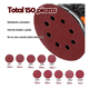 thumbnail image 4 of Juego 150 Pcs Discos De Lija Bloosom  Perforado De 5 Pulgadas Autoadherible Rojo, 4 of 4