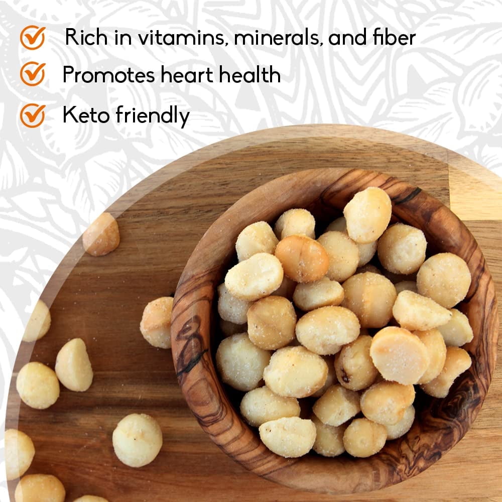 MacFarms of Hawaii Macadamia Nuts (Dry Roasted with Sea Salt, 2 Pack (24 oz Each)) NEW