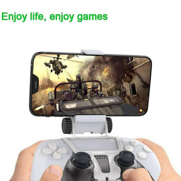  DOBE PS5 Controller Mobile Gaming Clip for Playstation 5  Dualsense Controller Remote Play Mobile Phone Holder Clamp Adjustable Phone  Mount Clip : Videojuegos
