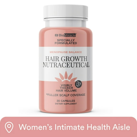 BioMiracle Menopause Balance Hair Growth Nutraceutical Dietary Supplement 30 Capsules