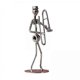 thumbnail image 1 of 2x Musical Man Statue Iron Wires And Screws Statue, Decorative Desk Decoration Musician Tabletop Figurine for Tabletop, 1 of 5