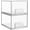 2pack-Clear, variant on PETGLE 10 Pack Small Clear Stackable Storage Drawers, Acrylic Bathroom Makeup Organizer, Plastic Storage Bins For Vanity, Undersink, Kitchen Cabinets, Pantry, Home Organization