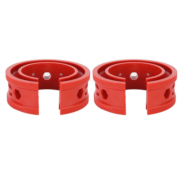 2 Pcs/set SEBS Amortisseurs de Voiture Rouges Vestons Amortisseurs Colle Ressorts Tampons Outil d'Entretien Auto (D)