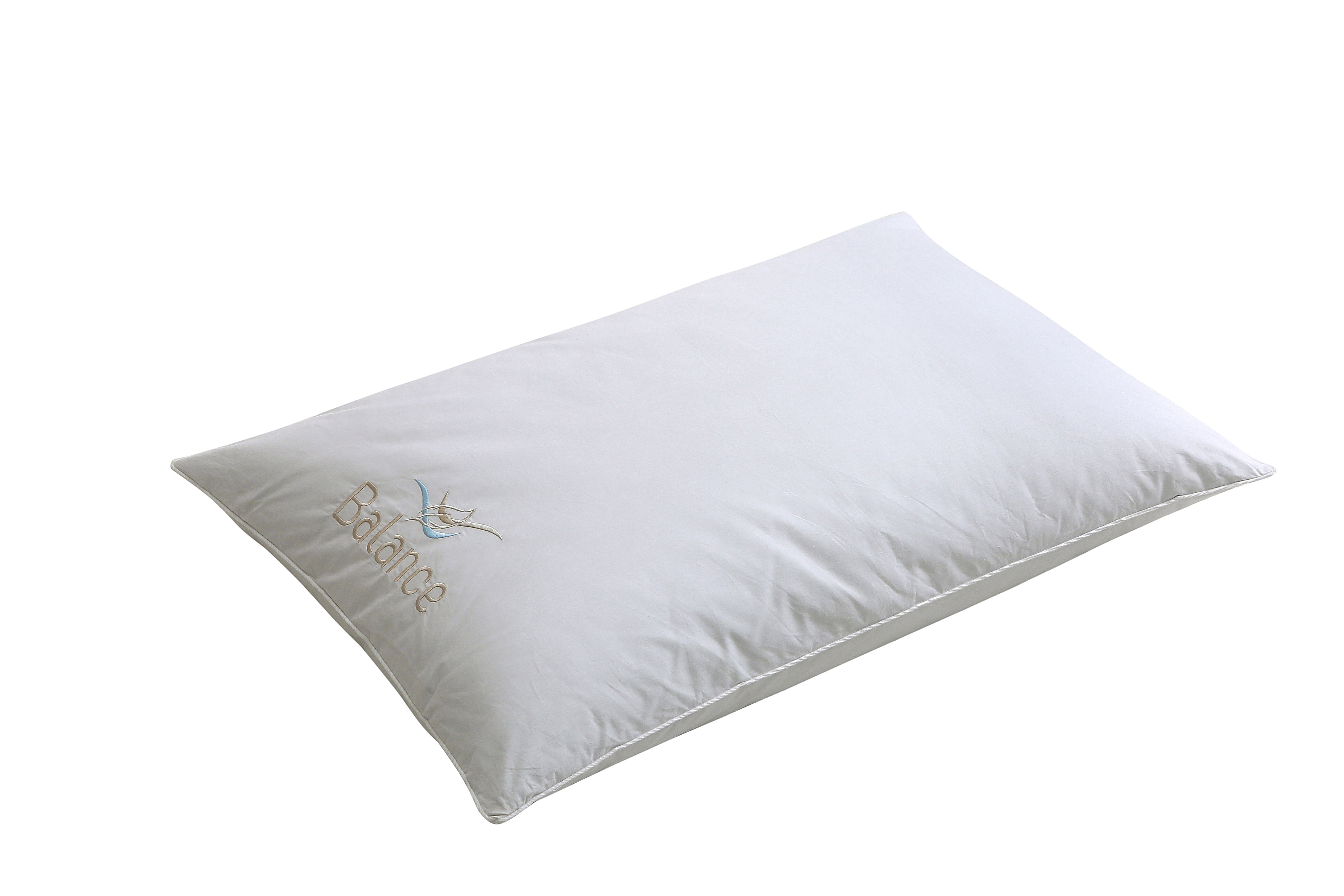 St. James Home Balance Bed Pillow Twin Pack, Memory Foam Core with Nano Feather Surround, Jumbo