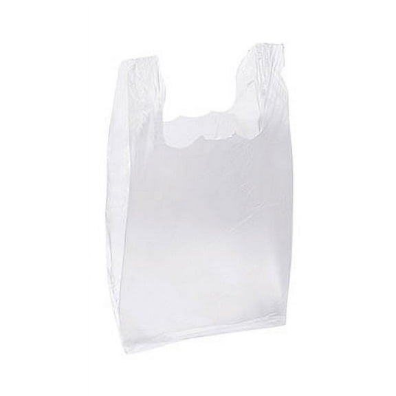 SSWBasics Medium Clear Plastic T-Shirt Bags - 11 ½” x 6" x 21" - Case of 1000 - Clear Plastic Shirt Bags for Small Business - T-Shirt Bags for Shopping - Versatile Shirt Bags for Retail