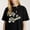 Black-5, variant on Religious Cross and Text Graphic for Christians Inspirational Praise Themed Casual Tee print T Shirt