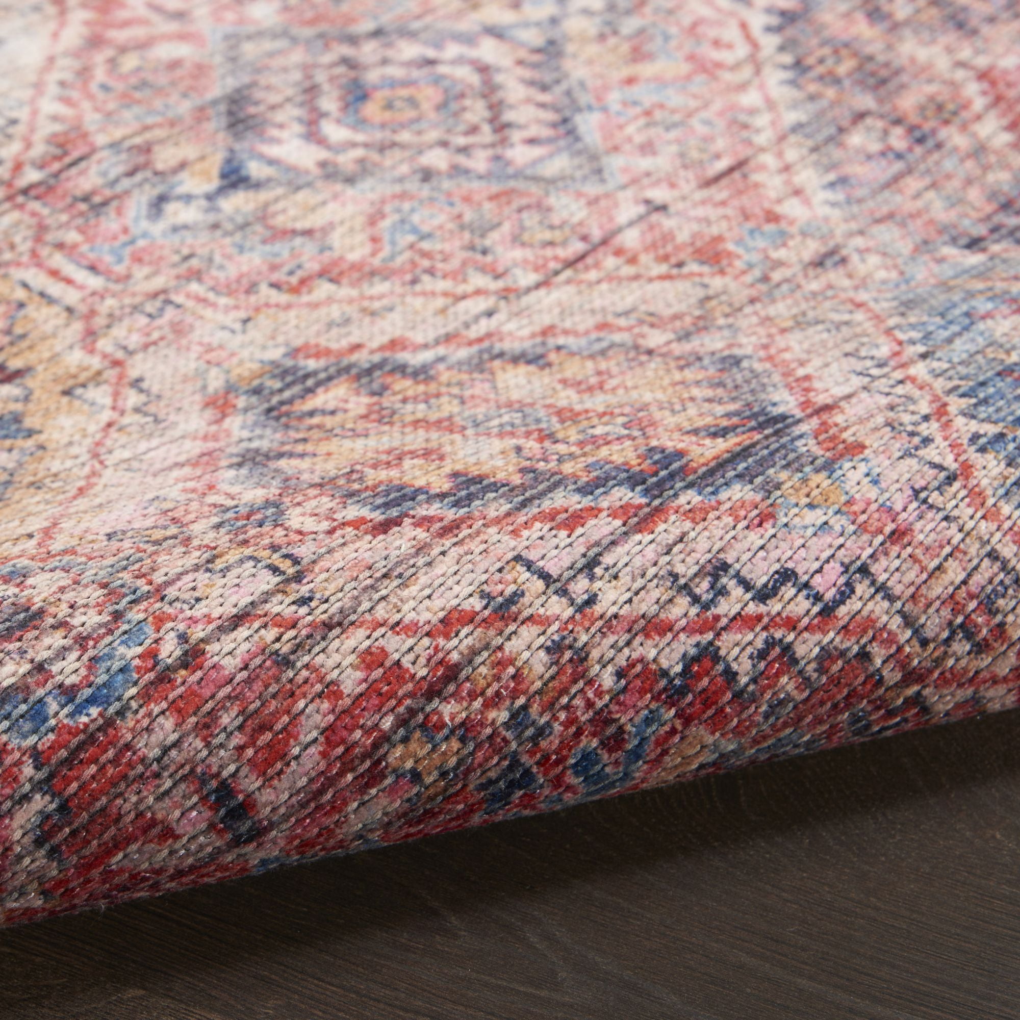 Nourison New Concept Washables Vintage Persian Indoor Rug Multicolor 6' x 9'