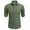 Army Green, variant on Mens Long Sleeve Stretch Denim Button Down Shirt - Casual Untucked Dress Shirt