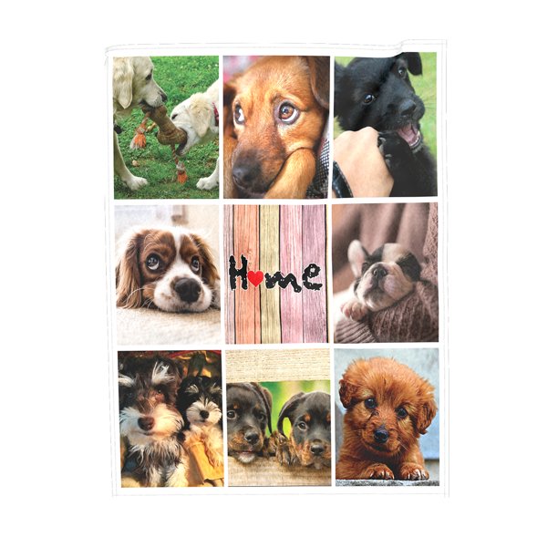 Personalized Fleece Photo Collage Blanket 60" x 80"